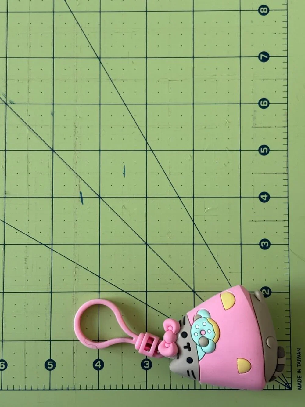 Hello Kitty X Pusheen Clip Figural Keyring Keychain Bag Backpack Lot of 2 Sanrio